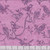 Riley Blake Fabrics Backyard Birds Batiks Dusty Periwinkle Purple Love Birds in a Tree, fabric with bird silhouettes and floral elements on pink background.