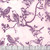 Riley Blake Fabrics Backyard Birds Batiks Petal Pink Purple Cream Love Birds in a Tree, fabric with purple bird silhouettes on a pink background.