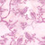 Riley Blake Fabrics Backyard Birds Batiks Ballet Slipper Pink Love Birds in a Tree, pink background with purple love bird and bird motifs on fabric.