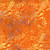 Timeless Treasures Fabrics Tonga Batiks Raven Halloween Under Water Plants Carnival Orange, vibrant orange batik fabric with silver and purple under water plant and floral patterns.