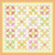 Moda Fabrics Summers End Garden Rosehips Quilt Kit, colorful quilt featuring floral and geometric patterns with a border design.