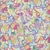 Timeless Treasures Fabrics Love Spell Confetti Ribbons Confetti Yellow Pink