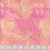 Timeless Treasures Fabrics Love Spell Scroll Swirls Orange Yellow, fabric with pink and orange swirling scroll pattern on a light peach background.