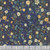 Timeless Treasures Fabrics Lumiere Mini Roses And Leaves Sapphire Blue Yellow Cream