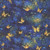 Timeless Treasures Fabrics Lumiere Luminous Butterflies Royal Blue Yellow