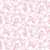 Timeless Treasures Fabrics Pretty In Pink Horses & Floral Garland Blush Pink
