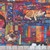 Timeless Treasures Fabrics Purrfect Patchwork Cats On Quilts Multi, colorful patchwork quilt with cats and vibrant patterns.