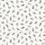 Dear Stella Fabrics Woodland Willow Critters Whisper Cream, detailed fabric pattern featuring small mice, rabbits, and woodland critters in pastel colors on a cream background.