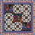 <p>Quilting Treasures Midnight Petals Star Grid Digital Quilt Top</p>