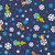 Robert Kaufman Fabrics Little Grinch Dr Seuss Characters Cindy Loo Max Grinch Snowflakes Blue
