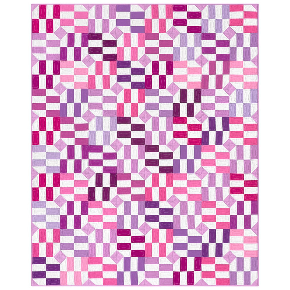 Robert Kaufman Fabrics Kona Cotton 2025 Calendar Raspberry Swirl Quilt
