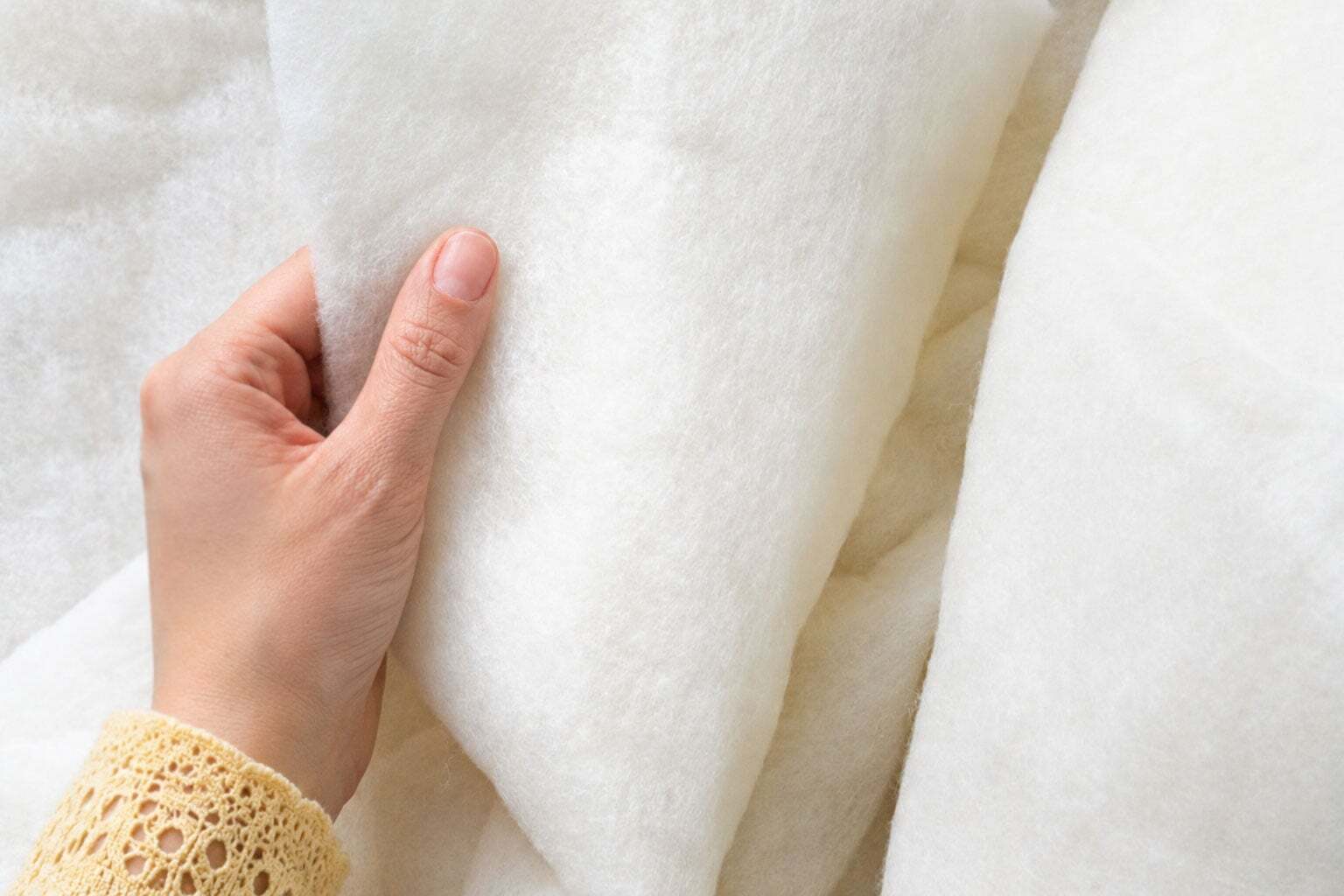 Visual support for quilting method and stitch density