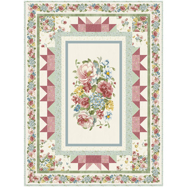 Wilmington Prints Blushing Meadow Danhui Nai Flower Panel Throw