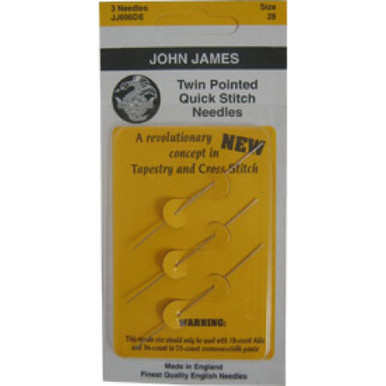 Size 22/24/26 - Twin Pointed Quick Stitch Tapestry Hand Needles
