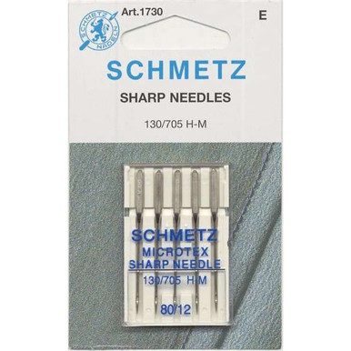 Schmetz Microtex Sharp Machine Needles 80/12 - 5/pkg. | Needle