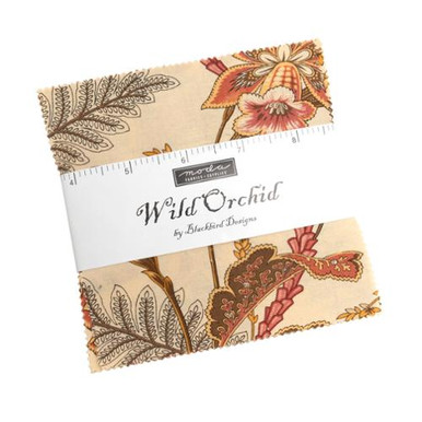 Moda Fabrics Wild Orchid Blackbird Designs Charm Pack 5 Inch