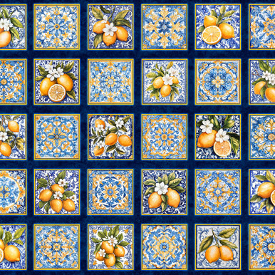 Quilting Treasures Fabrics Citrus Bliss Dan Morris Creative Blue