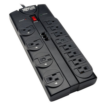 Tripp Lite TLP1208TEL 12AC outlet(s) 120V 2.4m Black surge protector Tripp Lite TLP1208TEL 12AC outlet(s) 120V 2.4m Black surge protector