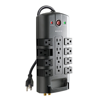 Belkin SurgeMaster 12-Outlets 12AC outlet(s) 125V 2.4m surge protector Belkin SurgeMaster 12-Outlets 12AC outlet(s) 125V 2.4m surge protector