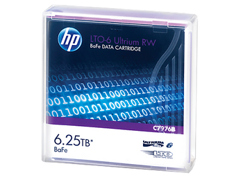 HP C7976B LTO-6 2.5TB/6.25TB (BaFe) Backup Tape -  Pack
