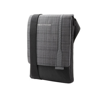 F7Z97AA - HP Box Ultraslim Carrying Case Sling for 12 Tablet Black Gray Plaid
