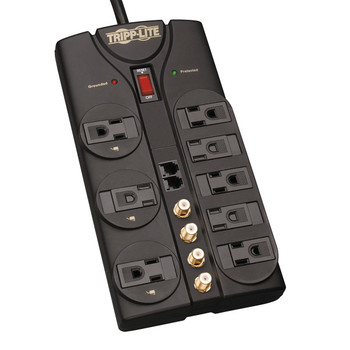 Tripp Lite TLP810SAT 8AC outlet(s) 120V 3m Black surge protector Tripp Lite TLP810SAT 8AC outlet(s) 120V 3m Black surge protector