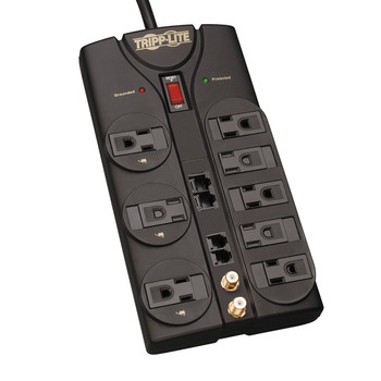 Tripp Lite TLP810NET 8AC outlet(s) 120V 3m Black surge protector Tripp Lite TLP810NET 8AC outlet(s) 120V 3m Black surge protector