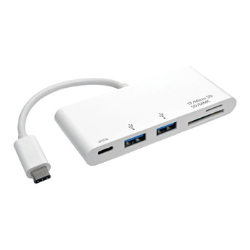 Tripp Lite U460-002-2AM-C USB 3.0 (3.1 Gen 1) Type-C 5000Mbit/s White interface hub Tripp Lite U460-002-2AM-C USB 3.0 (3.1 Gen 1) Type-C 5000Mbit/s White interface hub
