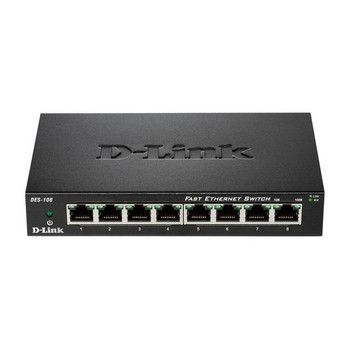 D-Link DES-108 8-Port Fast Ethernet Desktop Switch D-Link DES-108 8-Port Fast Ethernet Desktop Switch