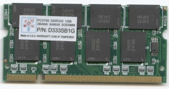 Super Talent D333 SODIMM 1GB/64x8 Micron Chip Notebook Memory Super Talent D333 SODIMM 1GB/64x8 Micron Chip Notebook Memory