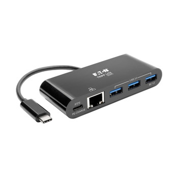 U460-003-3AGB-C , Tripp Lite U460-003-3AGB-C interface hub USB 3.2 Gen 2 (3.1 Gen 2) Type-C 5000 Mbit/s Black , Interface Hubs