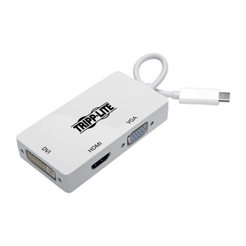 Tripp Lite U444-06N-HDV4K USB-C HDMI/DVI/VGA White cable interface/gender adapter Tripp Lite U444-06N-HDV4K USB-C HDMI/DVI/VGA White cable interface/gender adapter