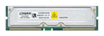 KVR1066X16-8/256 - Kingston 256MB PC1066 1066MHz non-ECC 32ns 184-Pin RDRAM RIMM Memory Module KVR1066X16-8/256 - Kingston 256MB PC1066 1066MHz non-ECC 32ns 184-Pin RDRAM RIMM Memory Module