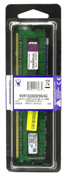 KVR1333D3E9S/4G - Kingston 4GB PC3-10600 DDR3-1333MHz ECC Unbuffered CL9 240-Pin DIMM Memory Module KVR1333D3E9S/4G - Kingston 4GB PC3-10600 DDR3-1333MHz ECC Unbuffered CL9 240-Pin DIMM Memory Module