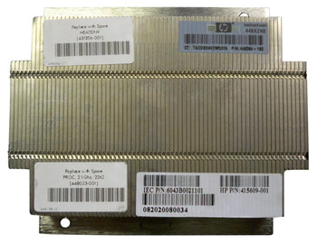 431356-001 - HP CPU Heatsink Assembly for HP ProLiant DL365 G1/G5 Server 431356-001 - HP CPU Heatsink Assembly for HP ProLiant DL365 G1/G5 Server