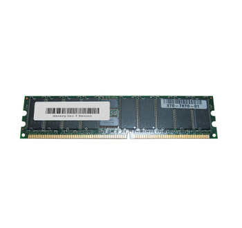 370-7670 - Sun 512MB PC2700 DDR-333MHz ECC Registered CL2.5 184-Pin DIMM Memory Module 370-7670 - Sun 512MB PC2700 DDR-333MHz ECC Registered CL2.5 184-Pin DIMM Memory Module