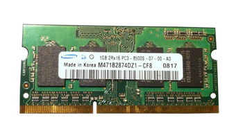 M471B2874DZ1-CF8 - Samsung 1GB 1066MHz PC3-8500 CL7 NON-ECC UNBUFFERED DDR3 SDRAM 204-Pin SoDimm SAMSUNG Memory for Laptop M471B2874DZ1-CF8 - Samsung 1GB 1066MHz PC3-8500 CL7 NON-ECC UNBUFFERED DDR3 SDRAM 204-Pin SoDimm SAMSUNG Memory for Laptop