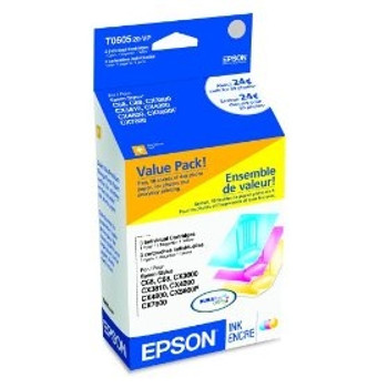 Epson C13T060520 (T0605) Ink cartridge multi pack, Pack qty 3 Epson C13T060520 (T0605) Ink cartridge multi pack, Pack qty 3