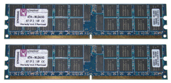 KTH-MLG4/4G - Kingston 4 GB DDR2 SDRAM Memory Module 4GB (2 X 2GB) 400Mhz DDR2-400/pc2-3200 DDR2 SDRAM 240-Pin