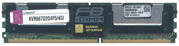 KVR667D2D4F5/4GI - Kingston 4GB (1x4GB) 667Mhz PC2-5300 Cl5 ECC Fully Buffered DDR2 SDRAM Dimm Memory Kit for Intel Sr1500al/ Sr1500alSAS Se KVR667D2D4F5/4GI - Kingston 4GB (1x4GB) 667Mhz PC2-5300 Cl5 ECC Fully Buffered DDR2 SDRAM Dimm Memory Kit for Intel Sr1500al/ Sr1500alSAS Se