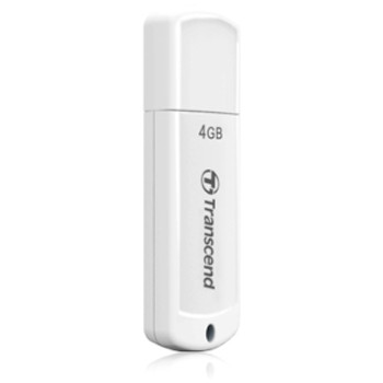 TS4GJF370 - Transcend JetFlash 370 4 GB USB 2.0 Flash Drive - White - External TS4GJF370 - Transcend JetFlash 370 4 GB USB 2.0 Flash Drive - White - External
