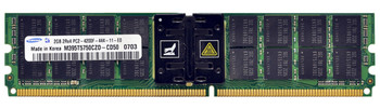 M395T5750CZD-CD50 - Samsung 2GB PC2-4200 DDR2-533MHz ECC Fully Buffered CL4 240-Pin DIMM Memory Module (Refurbished) M395T5750CZD-CD50 - Samsung 2GB PC2-4200 DDR2-533MHz ECC Fully Buffered CL4 240-Pin DIMM Memory Module (Refurbished)