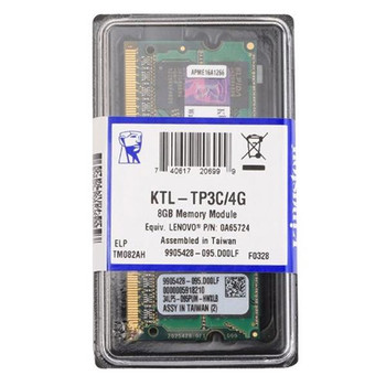 KTL-TP3CL/4G - Kingston 4GB 1600Mhz SoDimm 1.35v 4 GB (1 X 4 GB) DDR3 SDRAM 1600000 Mhz DDR3-1600/pc3-12800 1.35 V Non-ECC Unbuffered 204-Pi KTL-TP3CL/4G - Kingston 4GB 1600Mhz SoDimm 1.35v 4 GB (1 X 4 GB) DDR3 SDRAM 1600000 Mhz DDR3-1600/pc3-12800 1.35 V Non-ECC Unbuffered 204-Pi