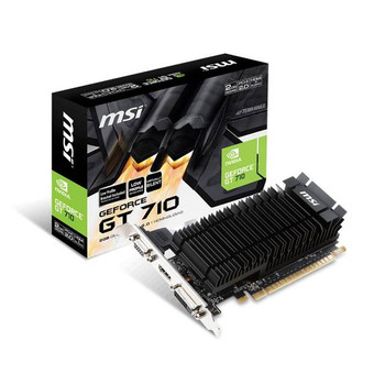 MSI NVIDIA GeForce GT 710 2GB GDDR5 VGA/DVI/HDMI Low Profile PCI-Express Video Card