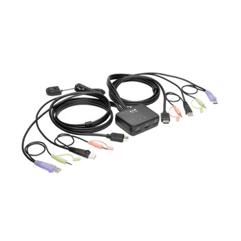 B032-HUA2 , Tripp Lite B032-HUA2 2-Port USB/HD Cable KVM Switch with Audio/Video, Cables and USB Peripheral Sharing B032-HUA2 , Tripp Lite B032-HUA2 2-Port USB/HD Cable KVM Switch with Audio/Video, Cables and USB Peripheral Sharing