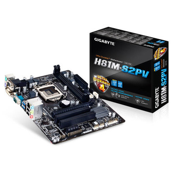 GIGABYTE GA-H81M-S2PV LGA1150/ Intel H81/ DDR3/ SATA3&USB3.0/ A&GbE/ MicroATX Motherboard GIGABYTE GA-H81M-S2PV LGA1150/ Intel H81/ DDR3/ SATA3&USB3.0/ A&GbE/ MicroATX Motherboard
