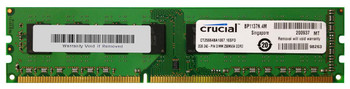 CT25664BA1067 - Crucial 2GB PC3-8500 DDR3-1066MHz non-ECC Unbuffered CL7 240-Pin DIMM Memory Module