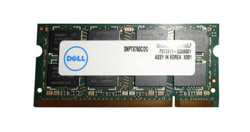 SNPTX760C/2G - Dell 2GB(1X2GB)800MHz PC2-6400 200-Pin NON ECC DDR2 SDRAM SoDimm UNBUFFERED Dell Memory VOSTRO Inspiron Latitude XPS P SNPTX760C/2G - Dell 2GB(1X2GB)800MHz PC2-6400 200-Pin NON ECC DDR2 SDRAM SoDimm UNBUFFERED Dell Memory VOSTRO Inspiron Latitude XPS P