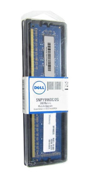 SNPY996DC/2G - Dell 2GB(1X2GB)1066MHz PC3-8500 240-Pin DDR3 SDRAM DIMM NON ECC Dell Memory for Dell Optiplex Inspiron SNPY996DC/2G - Dell 2GB(1X2GB)1066MHz PC3-8500 240-Pin DDR3 SDRAM DIMM NON ECC Dell Memory for Dell Optiplex Inspiron