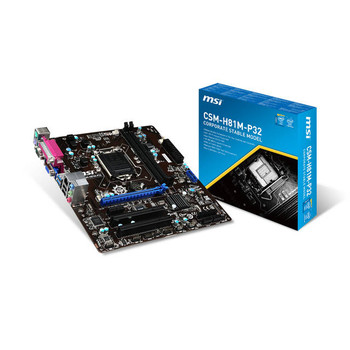 MSI CSM-H81M-P32 LGA1150/ Intel H81/ DDR3/ SATA3&USB3.0/ A&GbE/ MicroATX Motherboard MSI CSM-H81M-P32 LGA1150/ Intel H81/ DDR3/ SATA3&USB3.0/ A&GbE/ MicroATX Motherboard